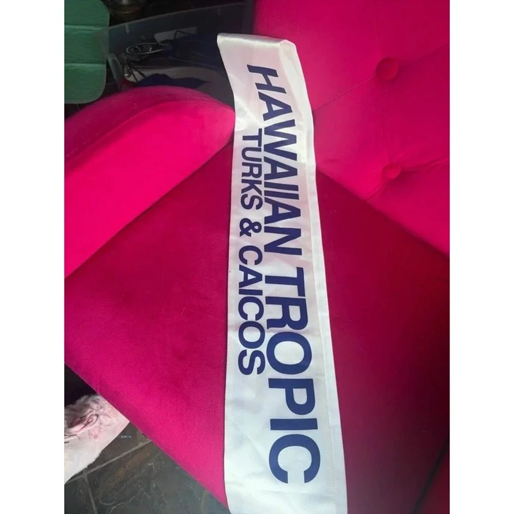 Miss Hawaiian Tropic Pageant Sash Turks & Caicos